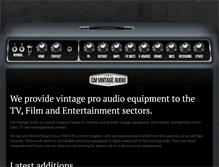 Tablet Screenshot of cmvintageaudio.com